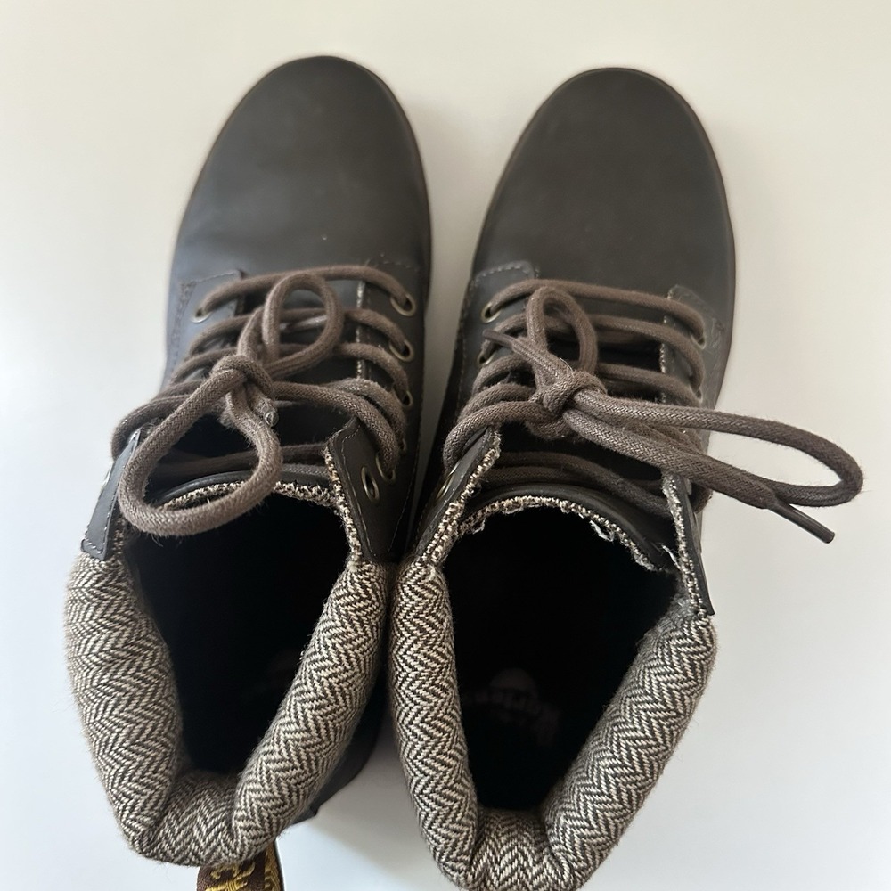 Dr Martens Womens Maelly Boot Size 8 Brown Padded Collar Chukka Academia Punk - Picture 6 of 9